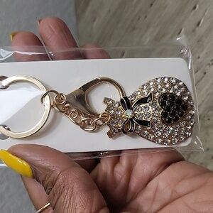 Money bag keychain-black